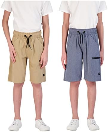 מכנסי בנים של טוני הוק לילדים | 2 חבילות מכנסיים קצרים פעילים לבנים